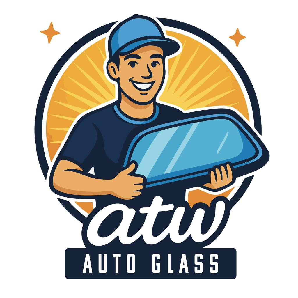 ATW Auto Glass technician mascot